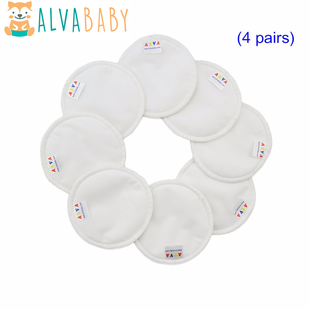 Baby Food Pouches Reusable - (8 pz/lotto) Alvababy Riutilizzabile Allattamento Pad