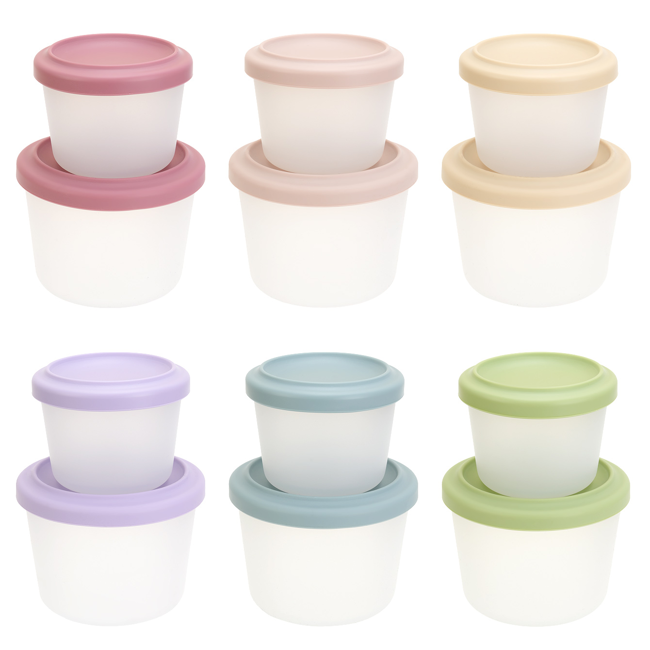 Baby Food Plan - 2 contenitori per alimenti per bambini