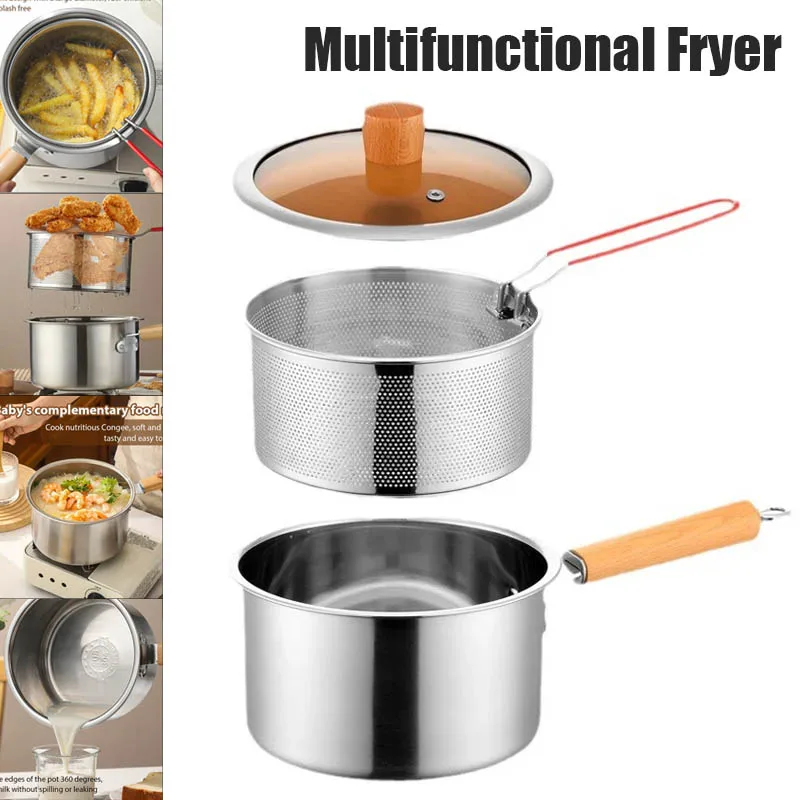 Baby Food Strainer - Pentola per frittura profonda con cestello