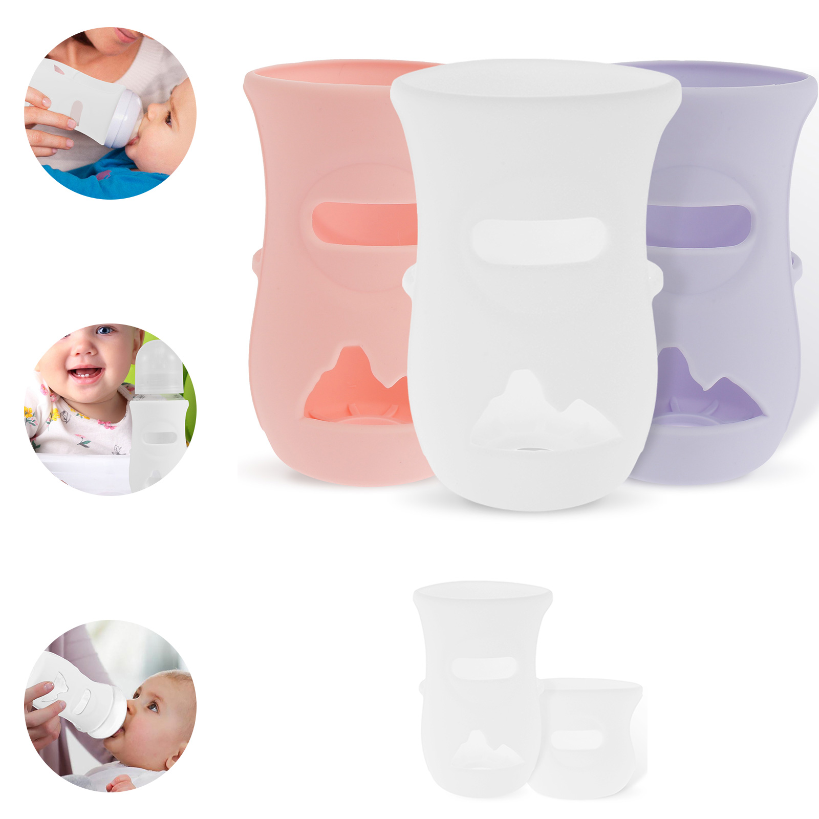 Baby Food Packaging - Manicotti in silicone Copri biberon in