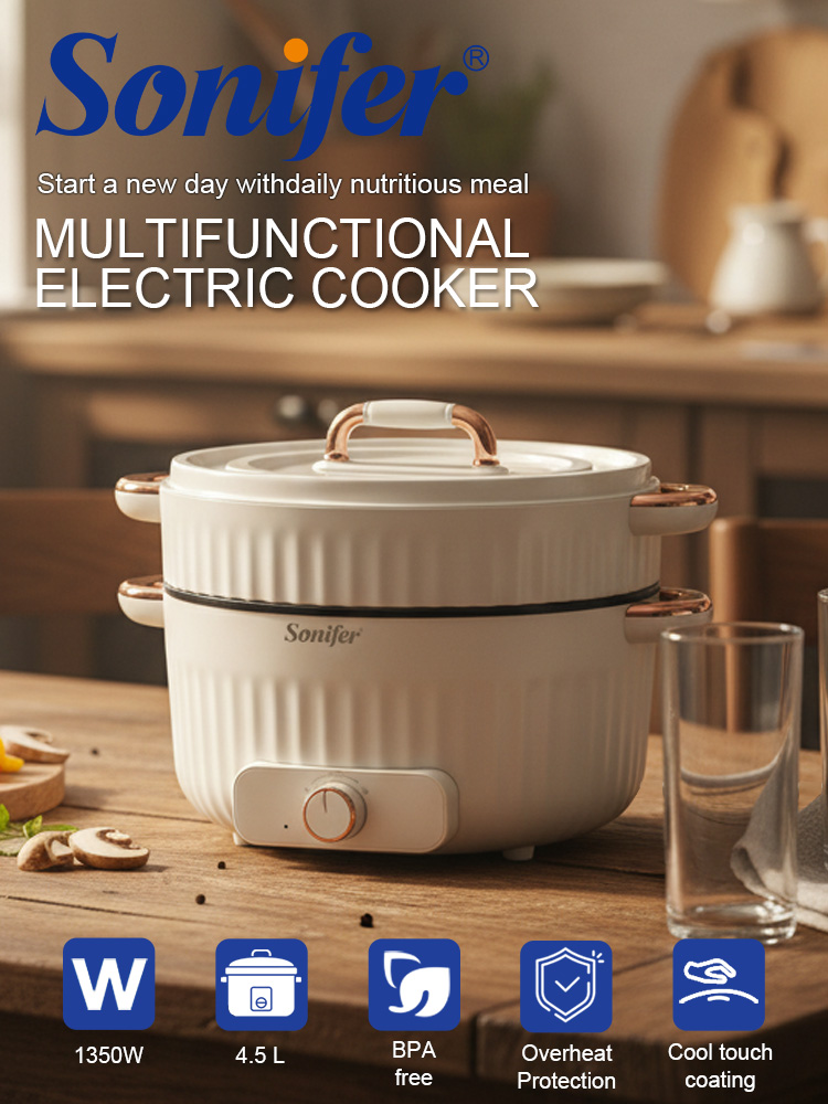 Baby Food Recipe Book - Pentola Multifunzione Sonifer SF-1509, Capacità 4.5L,