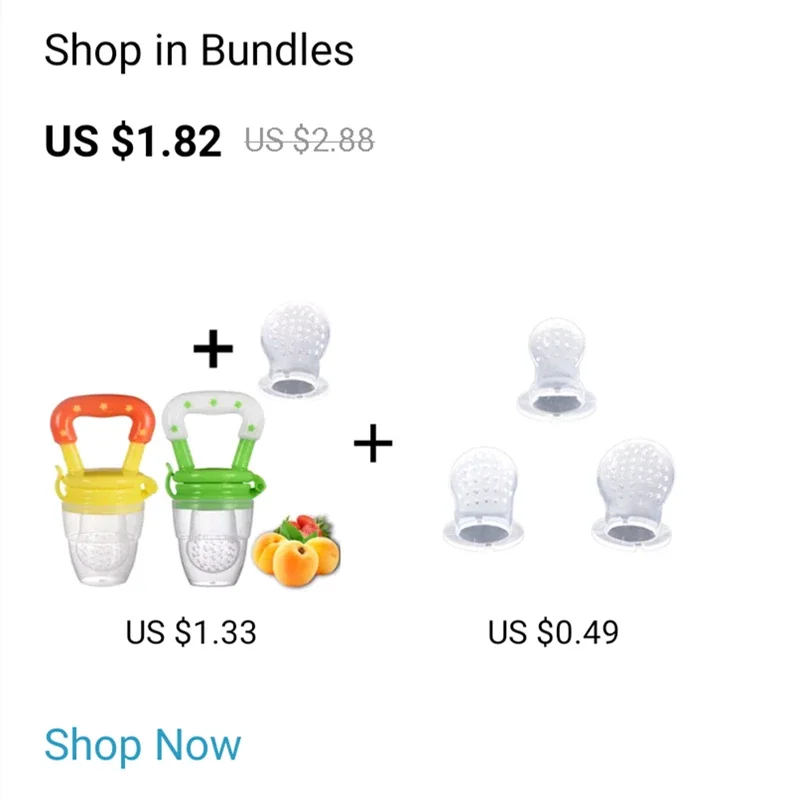 Cibo fresco Nibbler ciucci per - Baby Food Strainer recensione e prezzo