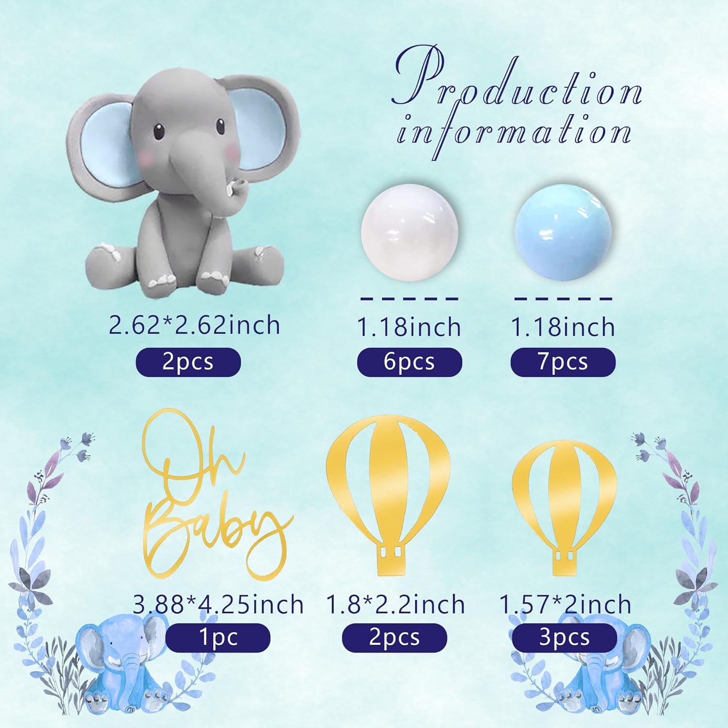 Decorazione torta elefante Top - Baby Food Flavors recensione e prezzo