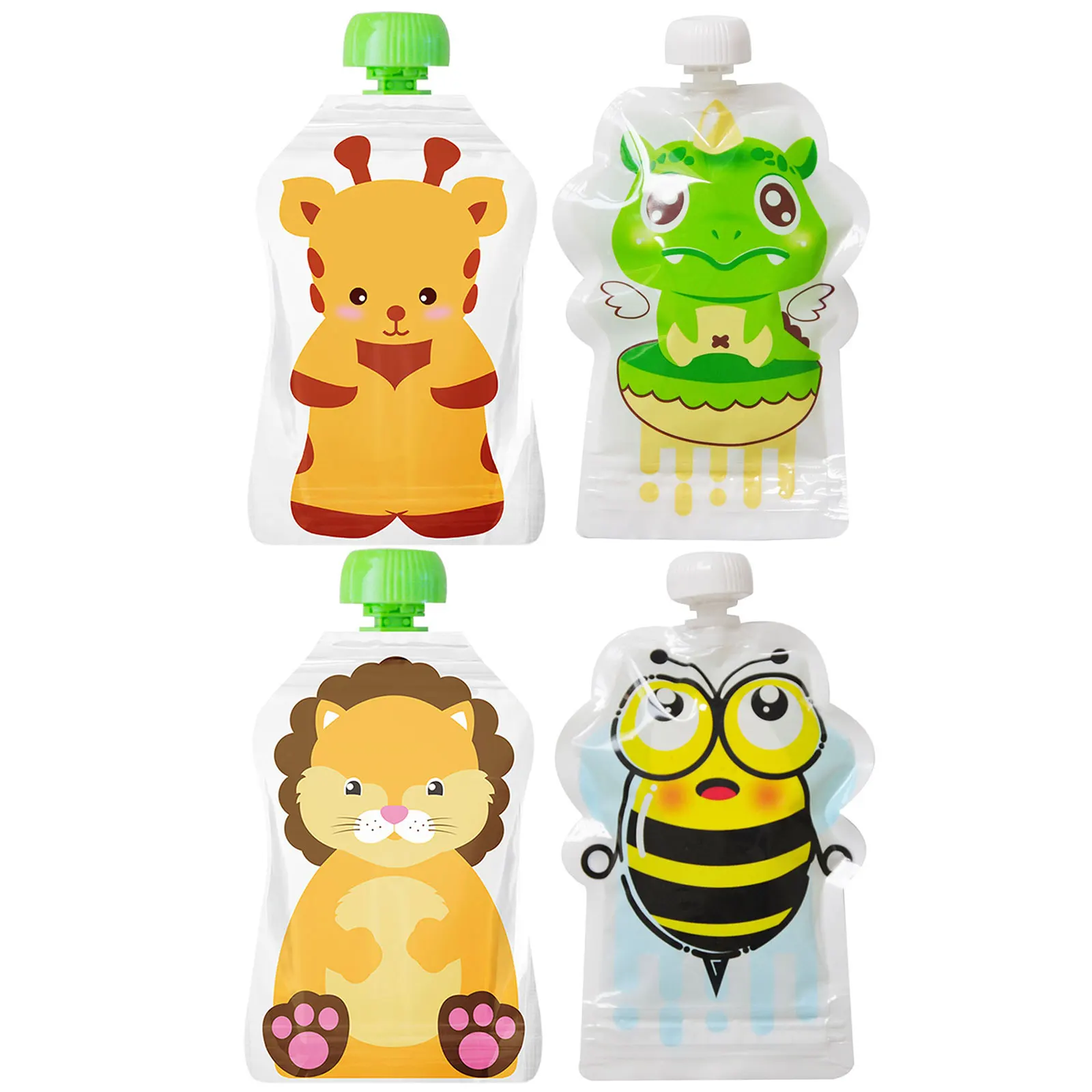 4 pezzi sacchetto di conservaz - Baby Food Pouches Reusable recensione e prezzo