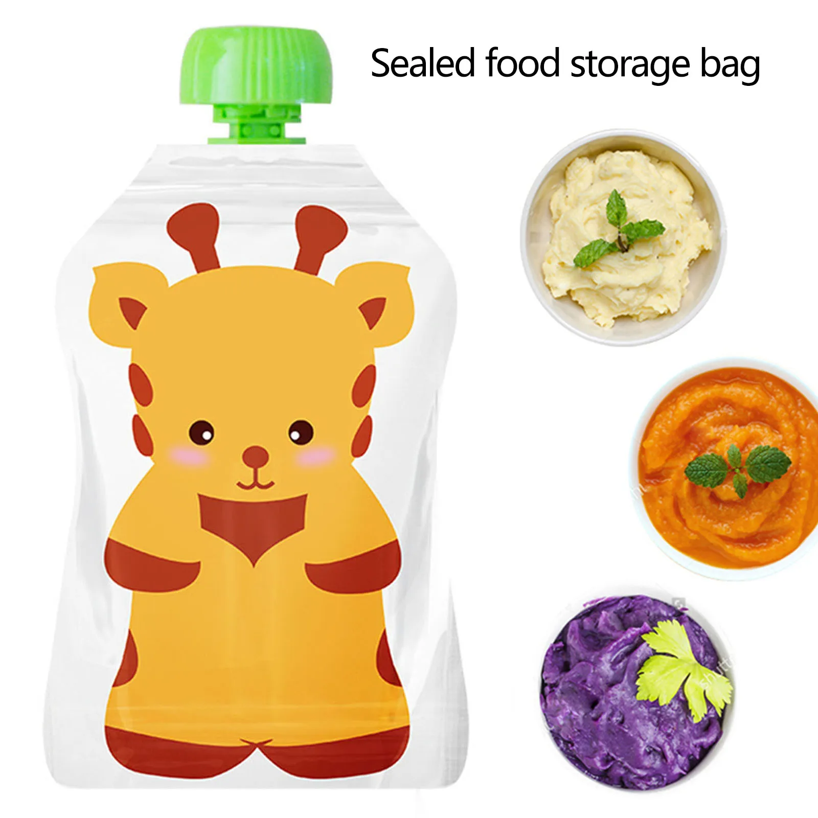 4 pezzi sacchetto di conservaz - Baby Food Pouches Reusable recensione e prezzo