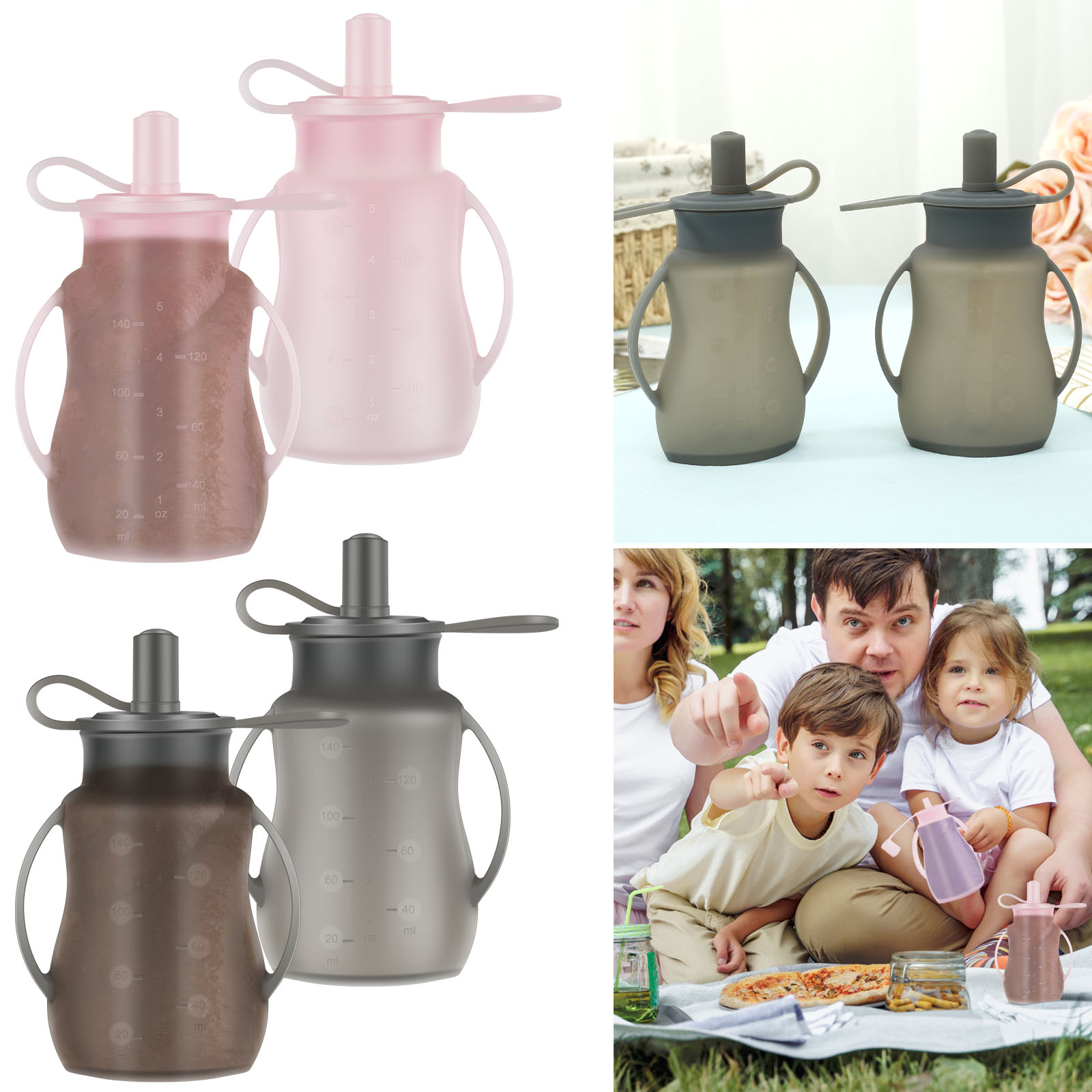2 sacchetti per l'alimentazion - Baby Food Pouches Reusable recensione e prezzo