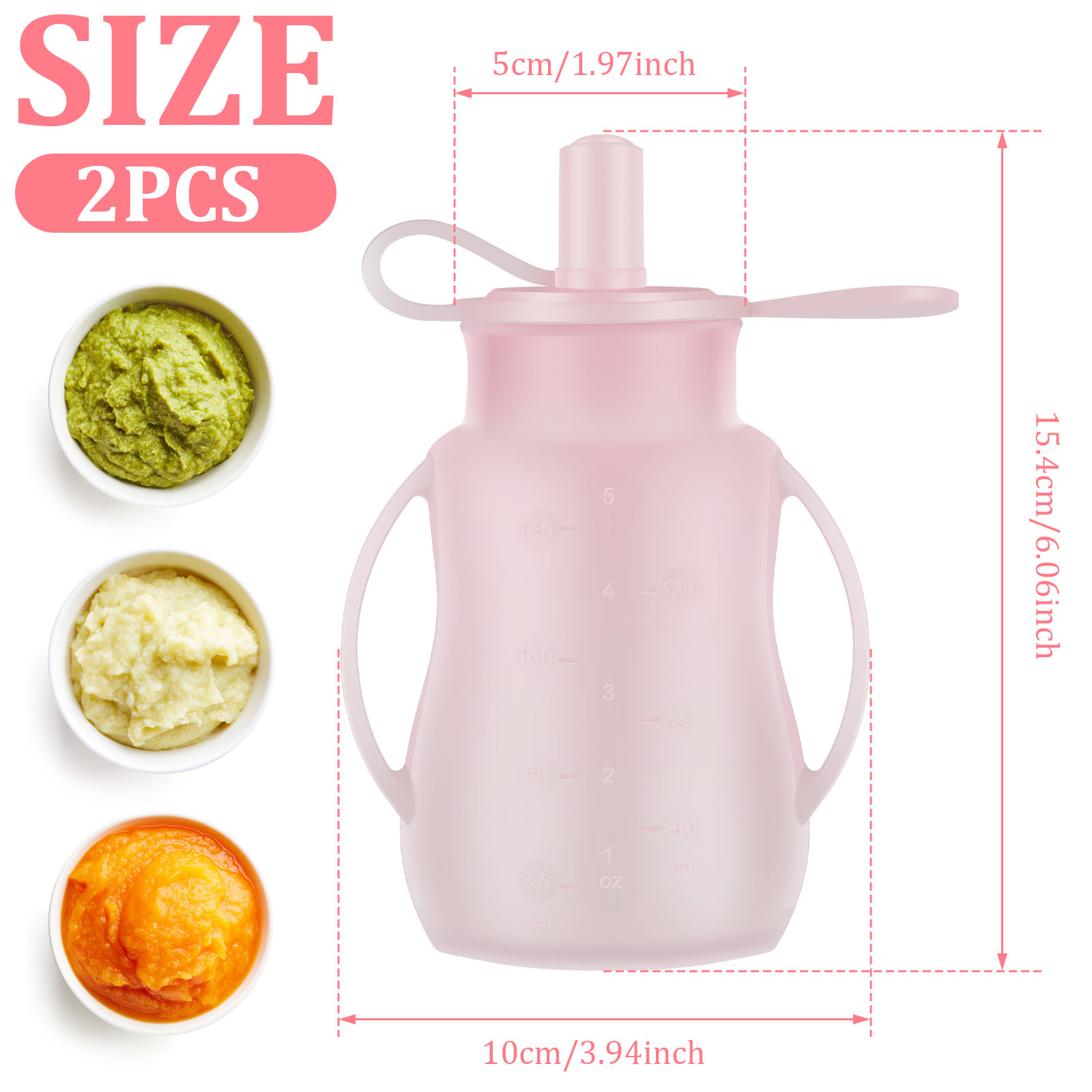 2 sacchetti per l'alimentazion - Baby Food Pouches Reusable recensione e prezzo
