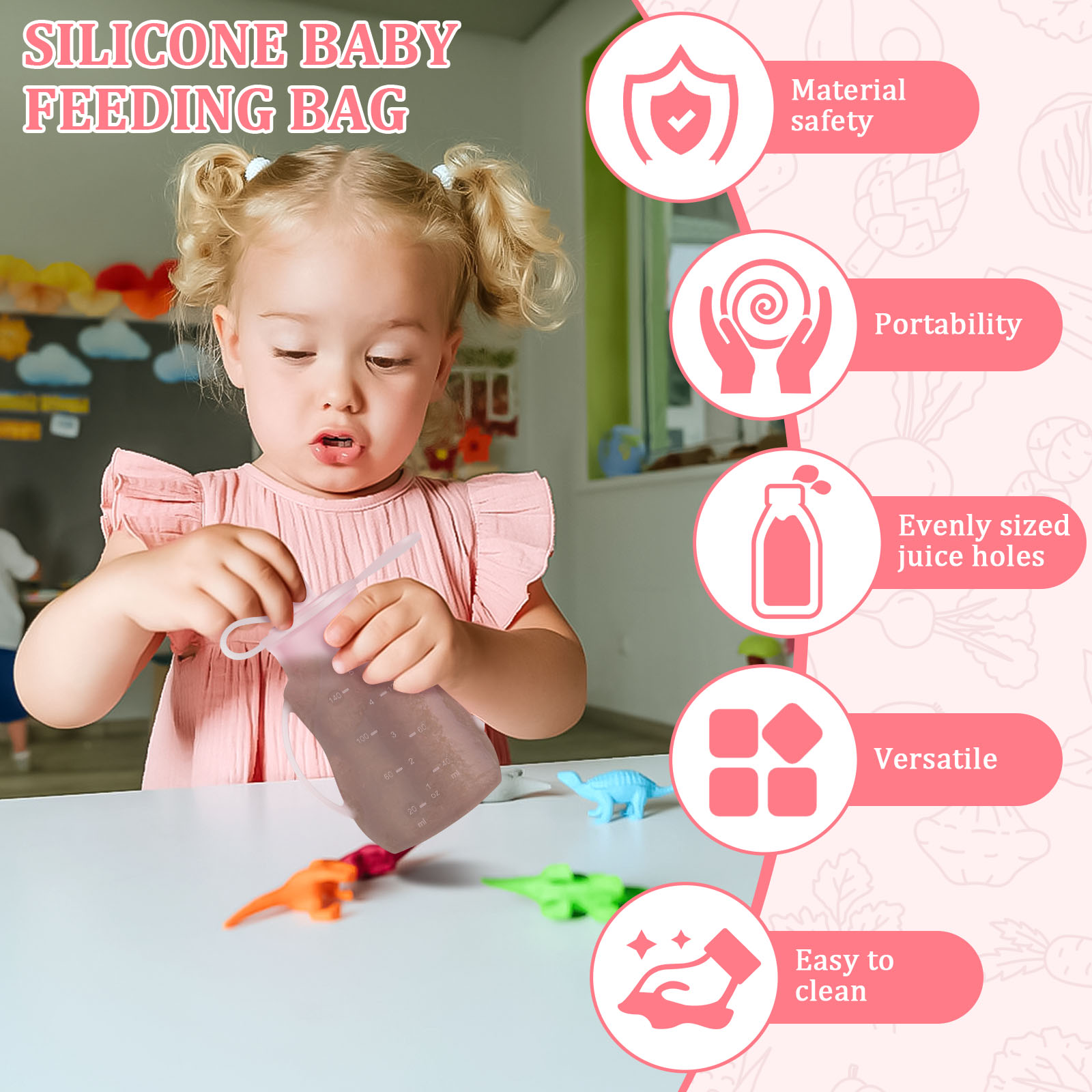 2 sacchetti per l'alimentazion - Baby Food Pouches Reusable recensione e prezzo