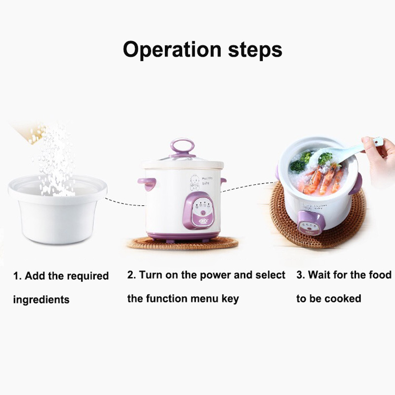 Nuovo Pentola Elettrica in Cer - Baby Food Recipe Book recensione e prezzo